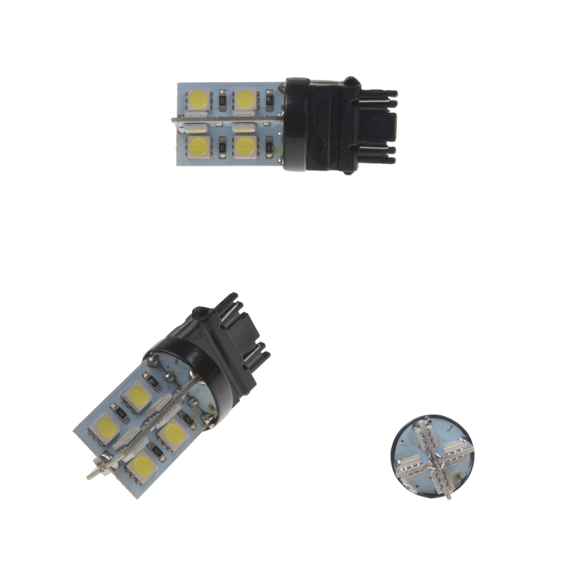 LED T20 (3157) bílá, 12V, 16LED/3SMD | STUALARM IMPORT, s.r.o
