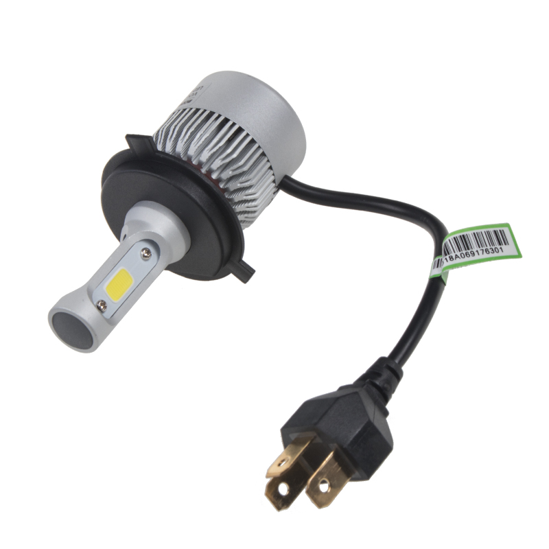 COB LED H4 bílá, 9-32V, 8000LM, IP65