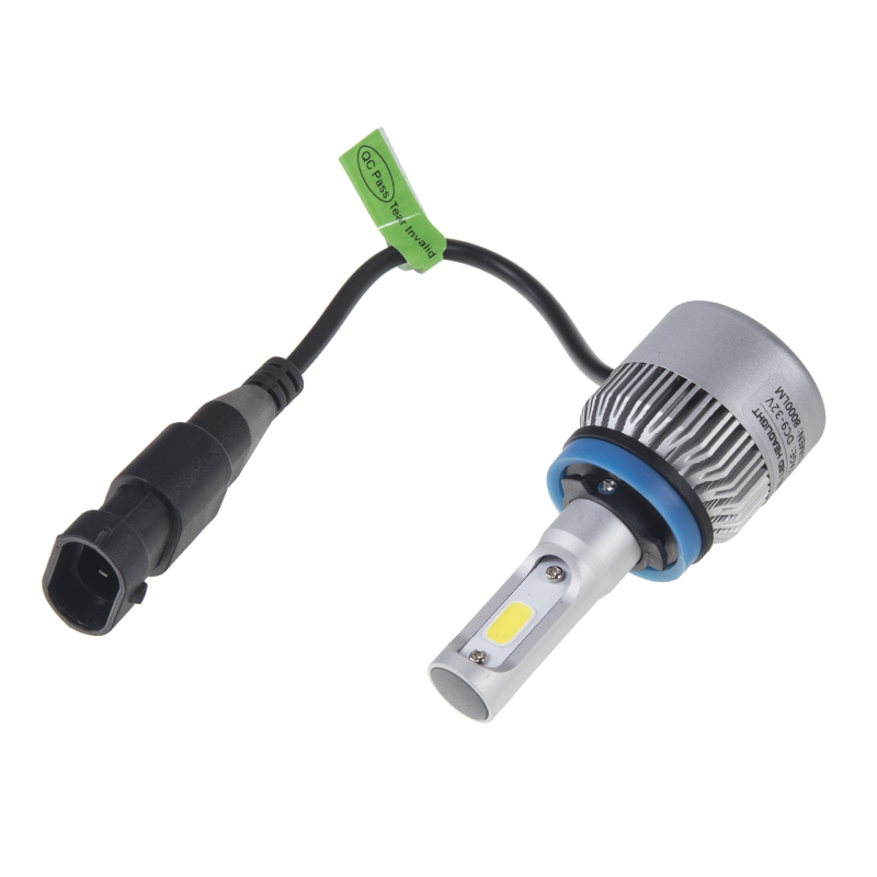 COB LED H9 bílá, 9-32V, 8000LM, IP65