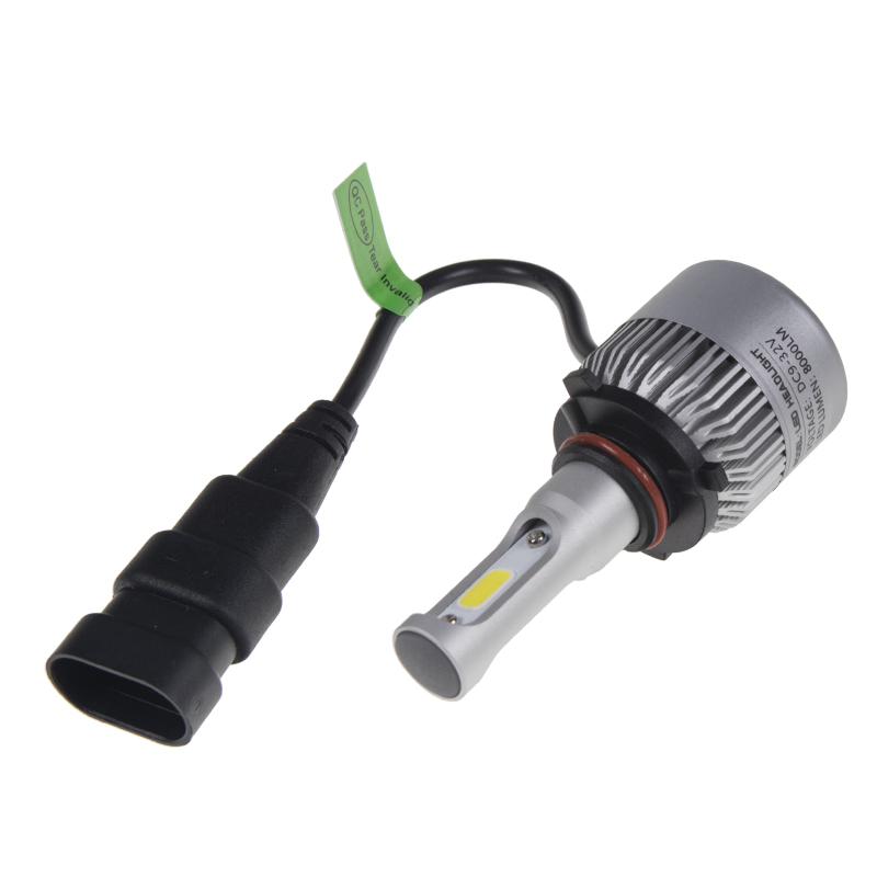 COB LED HB3 bílá, 9-32V, 8000LM, IP65
