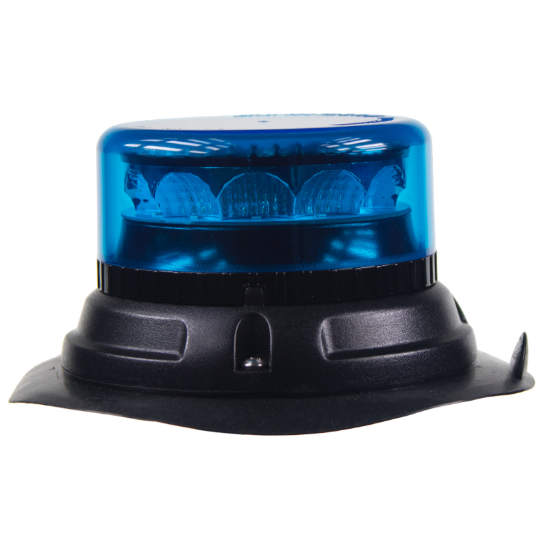 PROFI LED maják 12-24V 12x3W modrý magnet 133x76mm, ECE R65