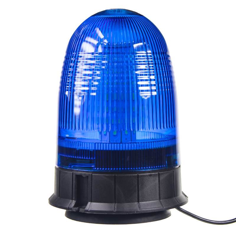 x LED maják, 12-24V, modrý magnet, 80x SMD5050, ECE R10 - wl55blue