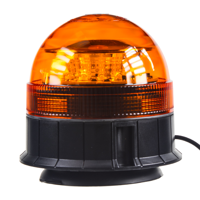 x LED maják, 12-24V, 12x3W, oranžový magnet, ECE R65 - wl85