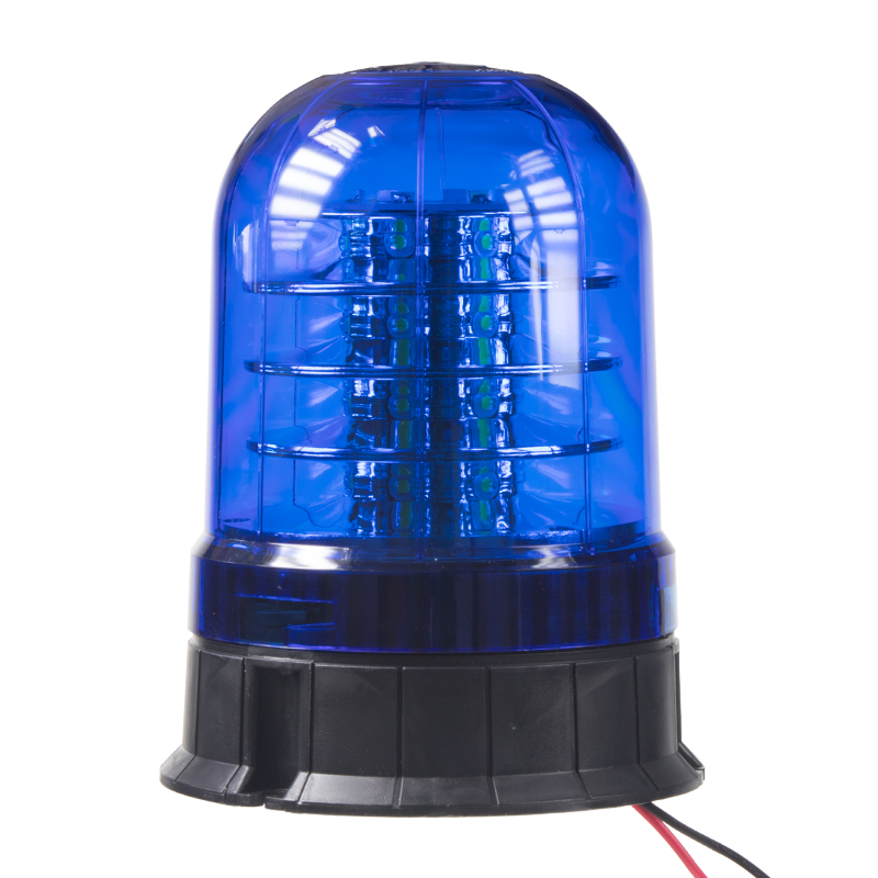 LED maják, 12-24V, 24x3W modrý ECE R10