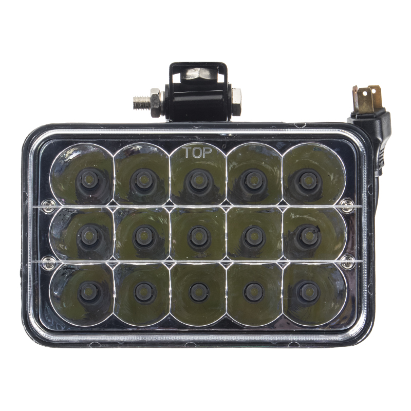 x LED světlo obdélníkové, 15x3W, 168x108mm