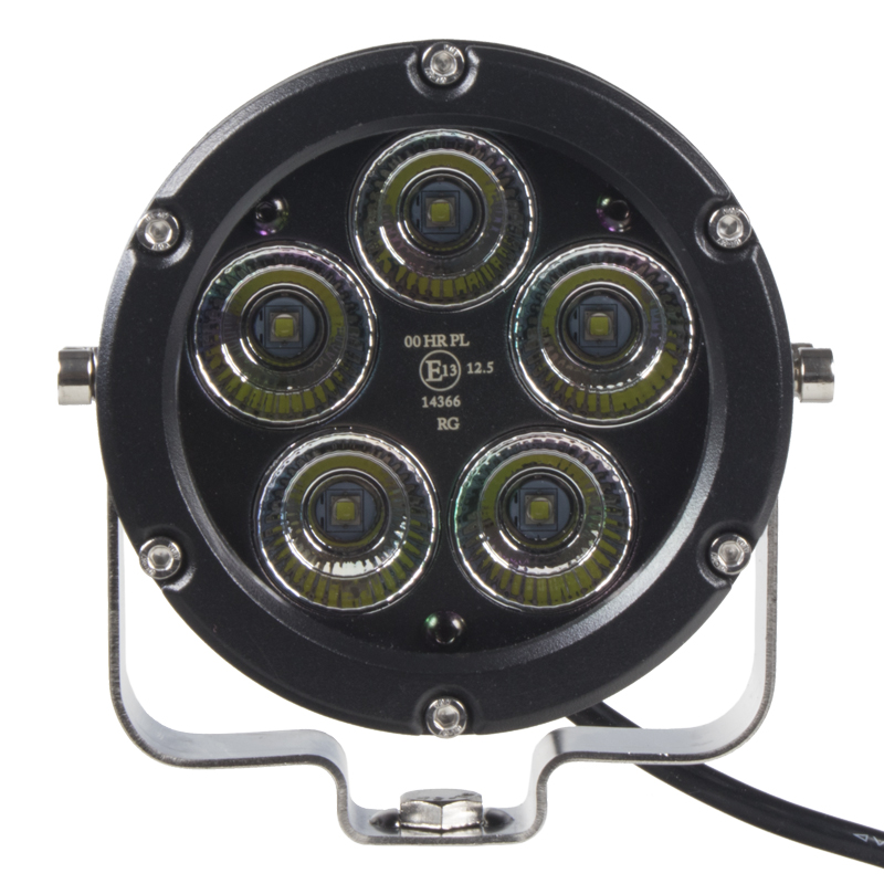 LED světlo kulaté, 5x10W, o105mm, R112