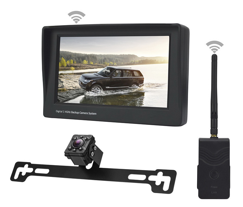 SET bezdrátový digitální kamerový systém s monitorem 4,3" / Transmitter + kamera pod SPZ