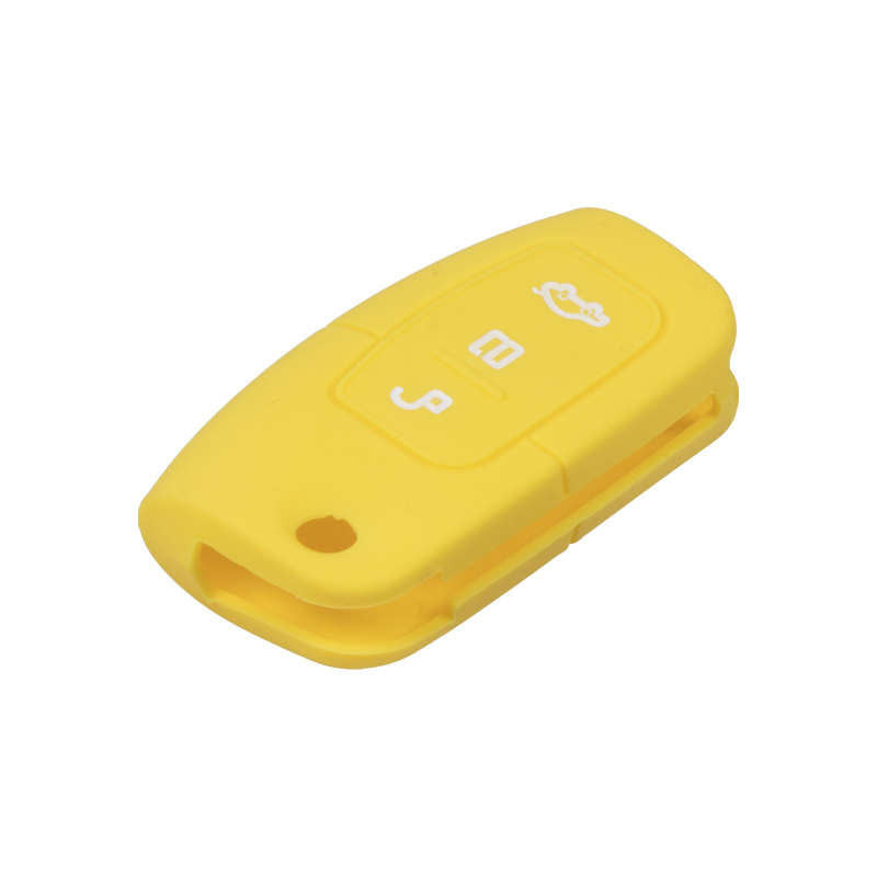Silikonový obal pro klíč Ford 3-tlačítkový, žlutý