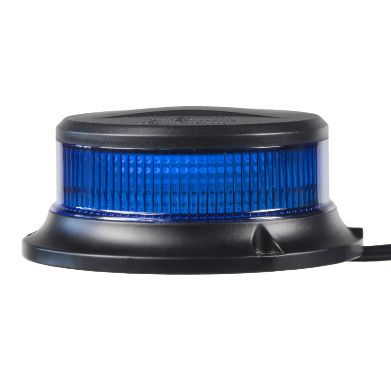 LED maják, 12-24V, 18x1W modrý, pevná montáž, ECE R65 R10 - wl310fixblu