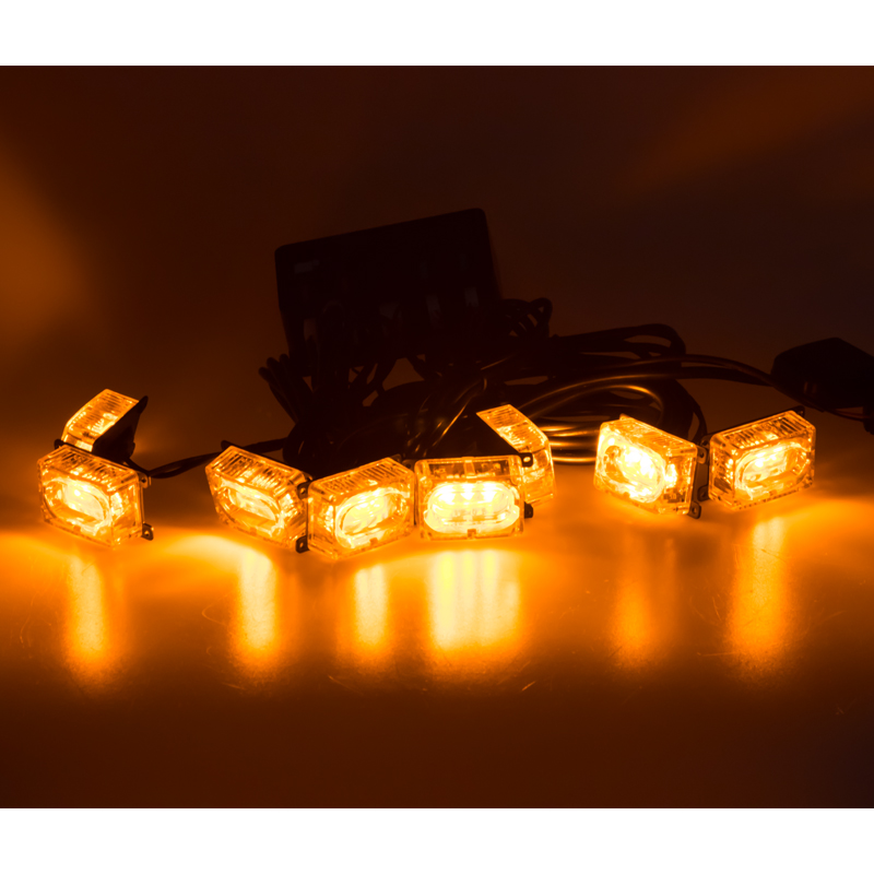 PREDATOR LED do mřížky, 12V, oranžový - kf008