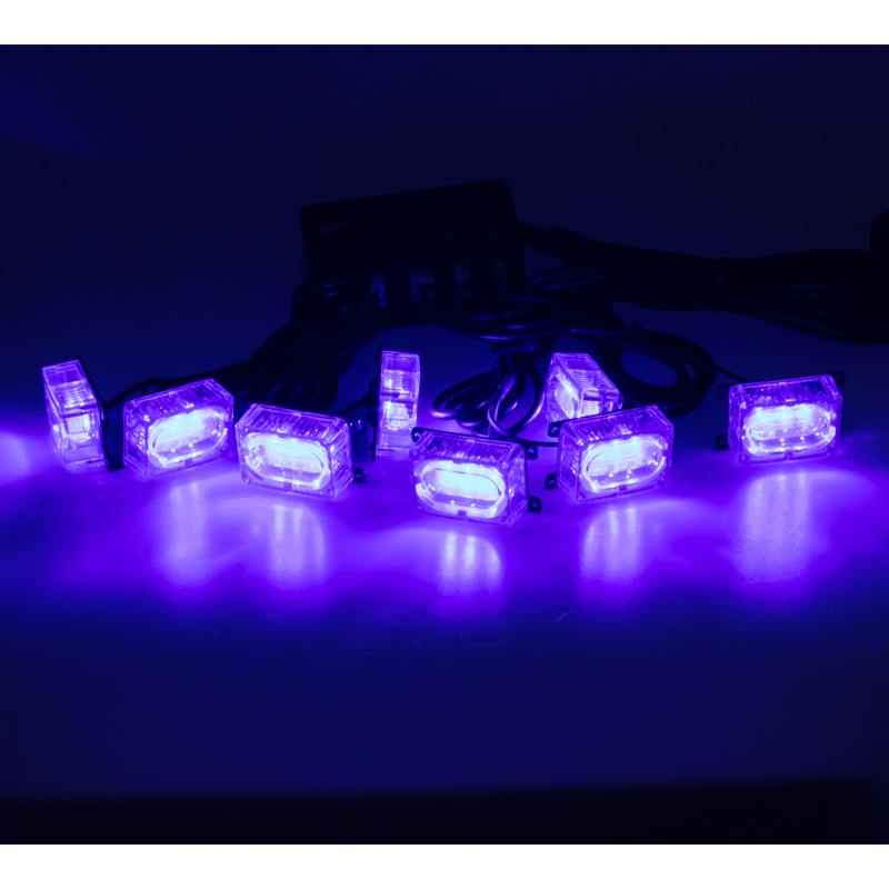 PREDATOR LED do mřížky, 12V, modrý - kf008blu