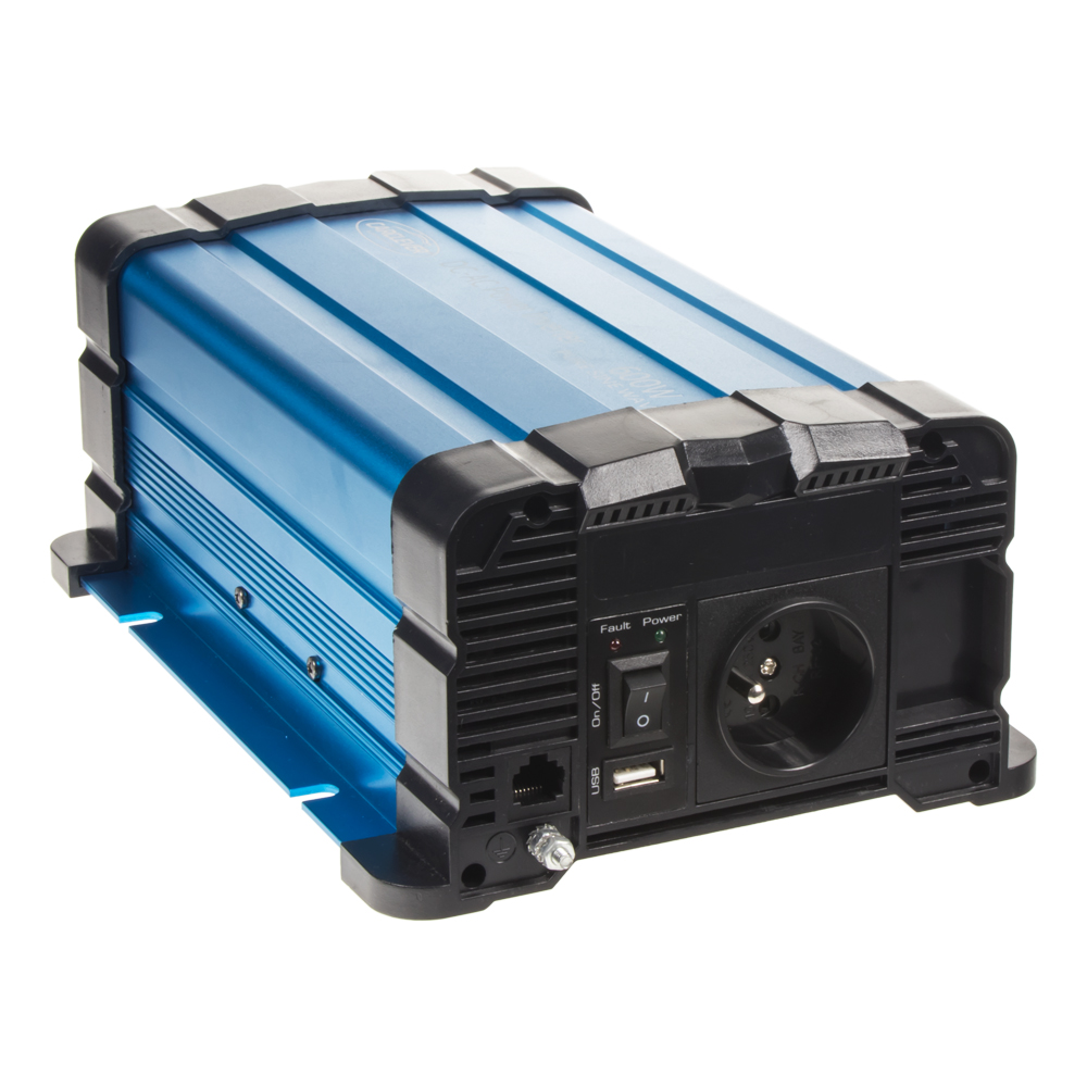 Sinusový měnič napětí z 12/230V, 600W / dálkové ovládání s displejem