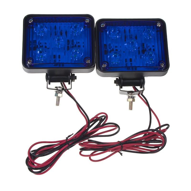 x PREDATOR LED vnitřní, 12V, 10x LED 1W, modrý - kf225blue