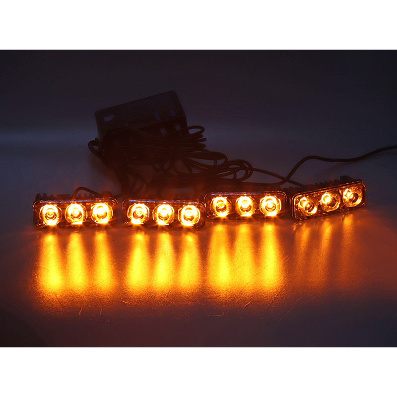 PREDATOR LED vnější bezdrátový, 12x LED 1W, 12V, oranžový - kf326W
