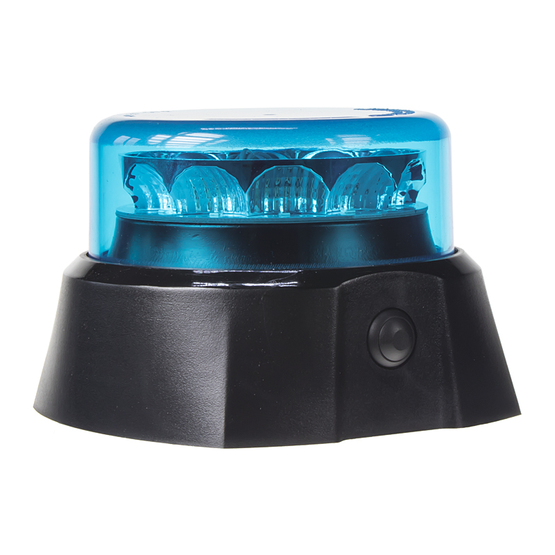 x  PROFI AKU LED maják 12x3W modrý 125x90mm, ECE R65