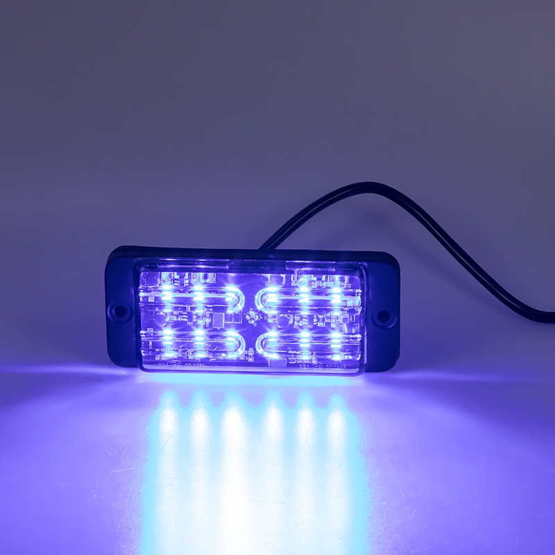 LINEAR LED dual 12x5W LED, 12-24V, modrý, ECE R65 - kf703dblu