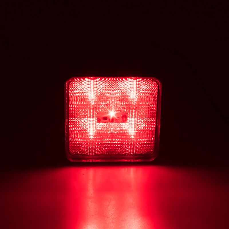 Výstražné LED světlo vnější, červené, 12/24V