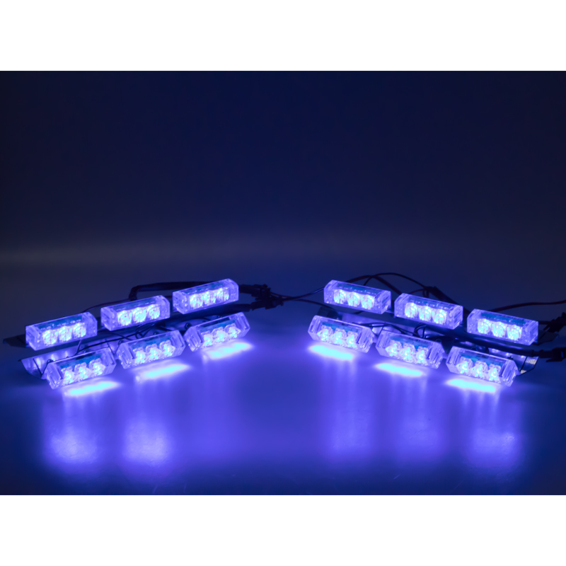 PREDATOR LED do mřížky, 12V, modrý - kf746-4blue