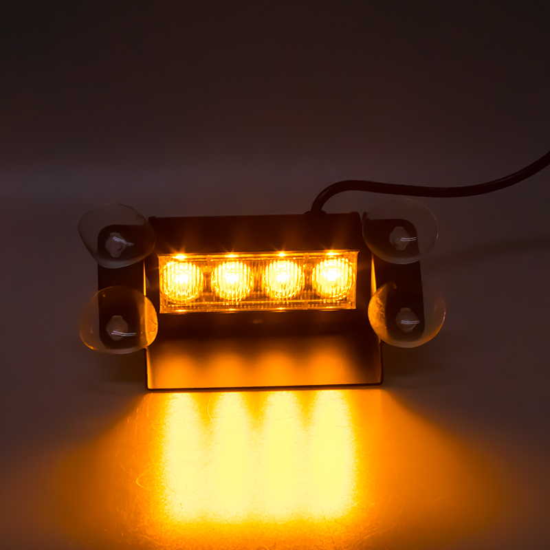 PREDATOR LED vnitřní, 4x3W, 12-24V, oranžový, 146mm - kf750-1
