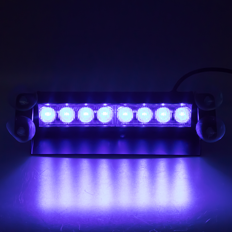 PREDATOR LED vnitřní, 8x3W, 12-24V, modrý, 240mm - kf750-2blu