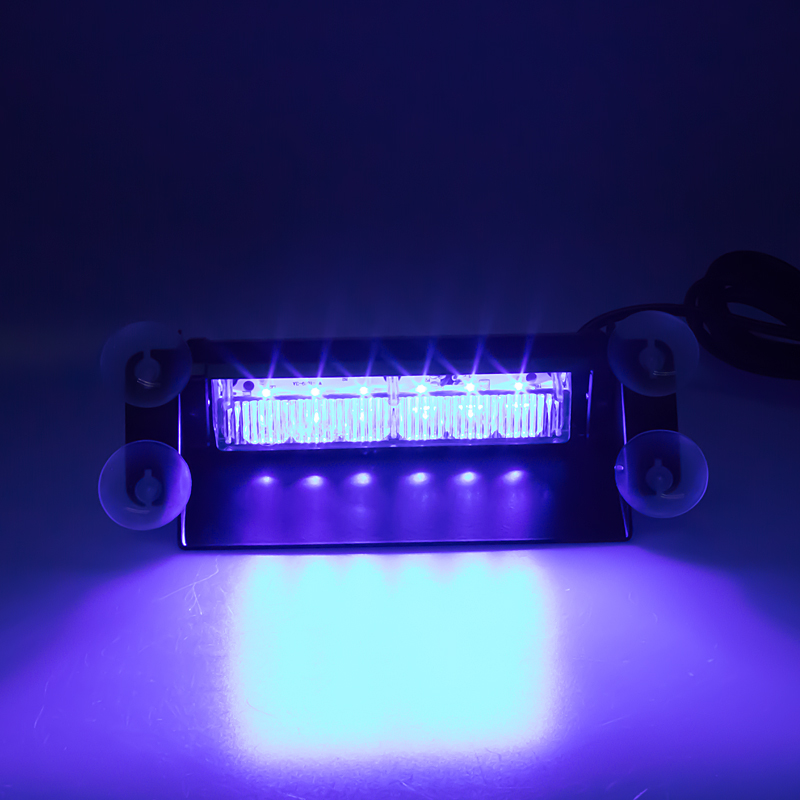 PREDATOR LED vnitřní, 6x3W, 12-24V, modrý, 210mm, ECE R10 - kf751blue