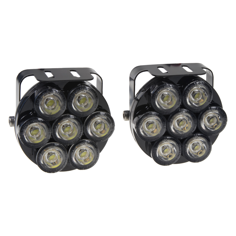 LED světla pro denní svícení, kulatá 75mm, ECE