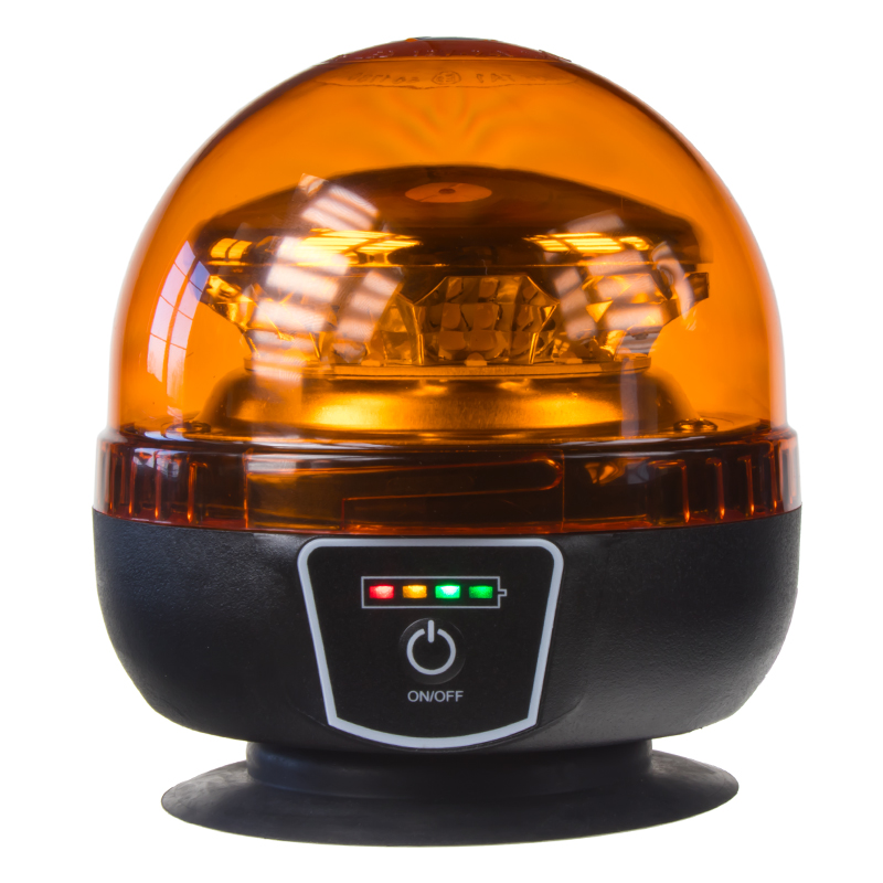 AKU LED maják, 12x3W oranžový, magnet, ECE R65 - wlbat180