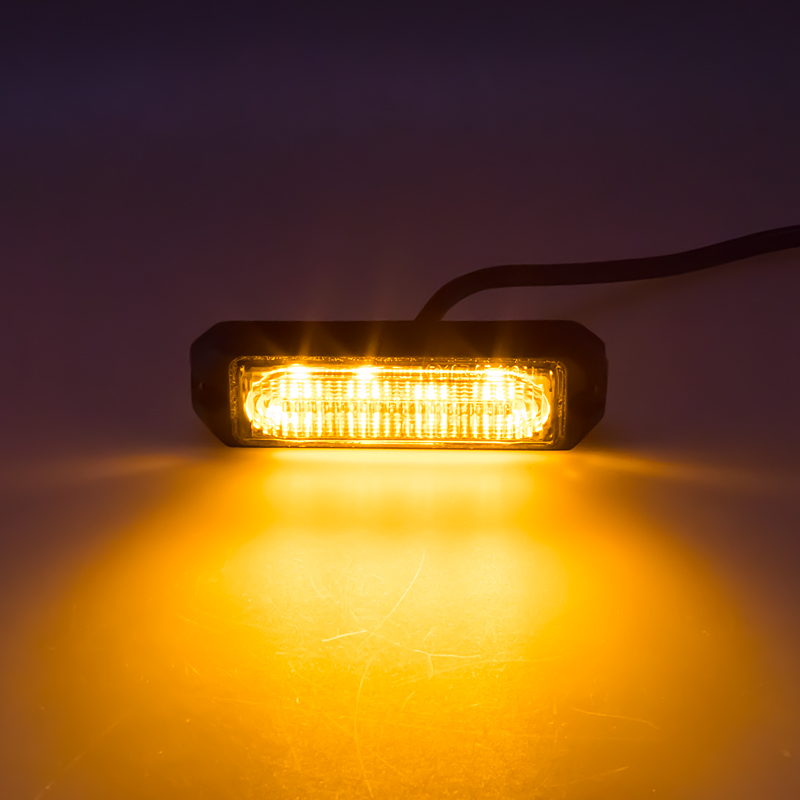 SLIM výstražné LED světlo vnější, oranžové, 12-24V, ECE R65 - kf004EM5W