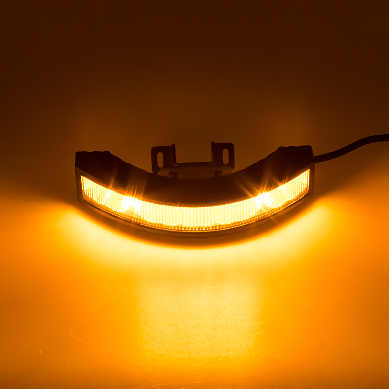 Výstražné LED světlo vnější, 12-24V, 12x3W, oranžové, ECE R65 - kf187