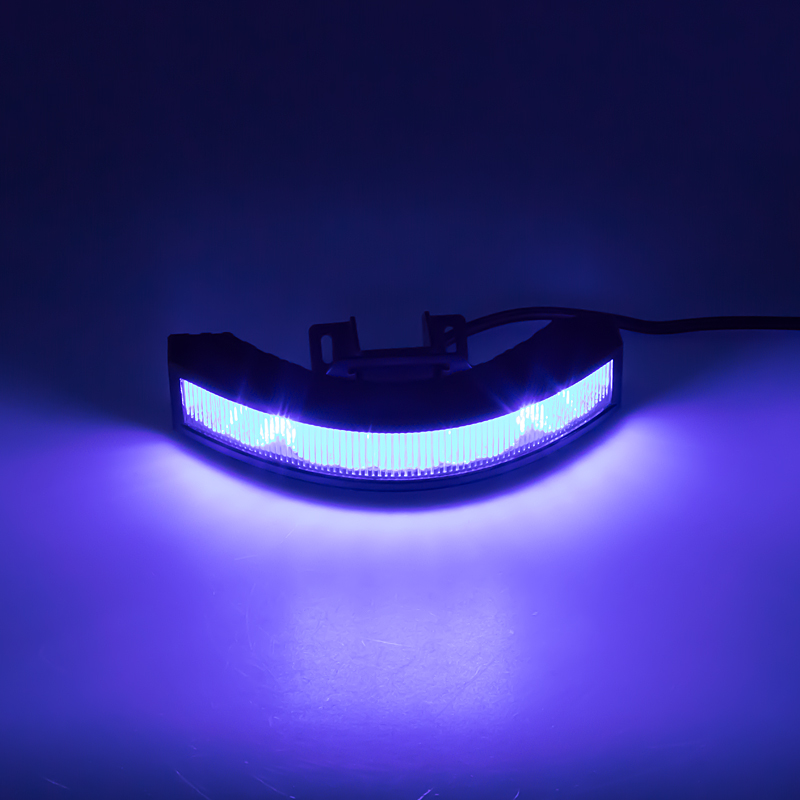 Výstražné LED světlo vnější, 12-24V, 12x3W, modré, ECE R65 - kf187blu