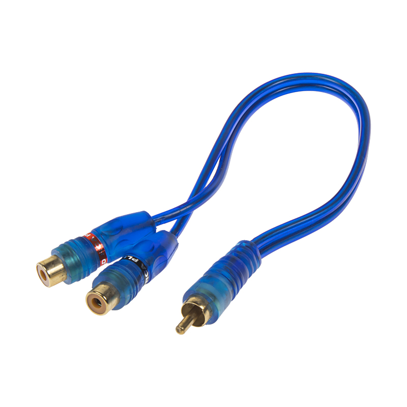 RCA Y audio kabel BLUE BASIC line, 2xsamice, 1xsamec - xs-212f