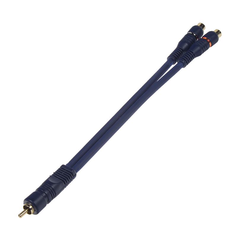 BLUE MID CINCH Y kabel 1xsamec/2xsamice