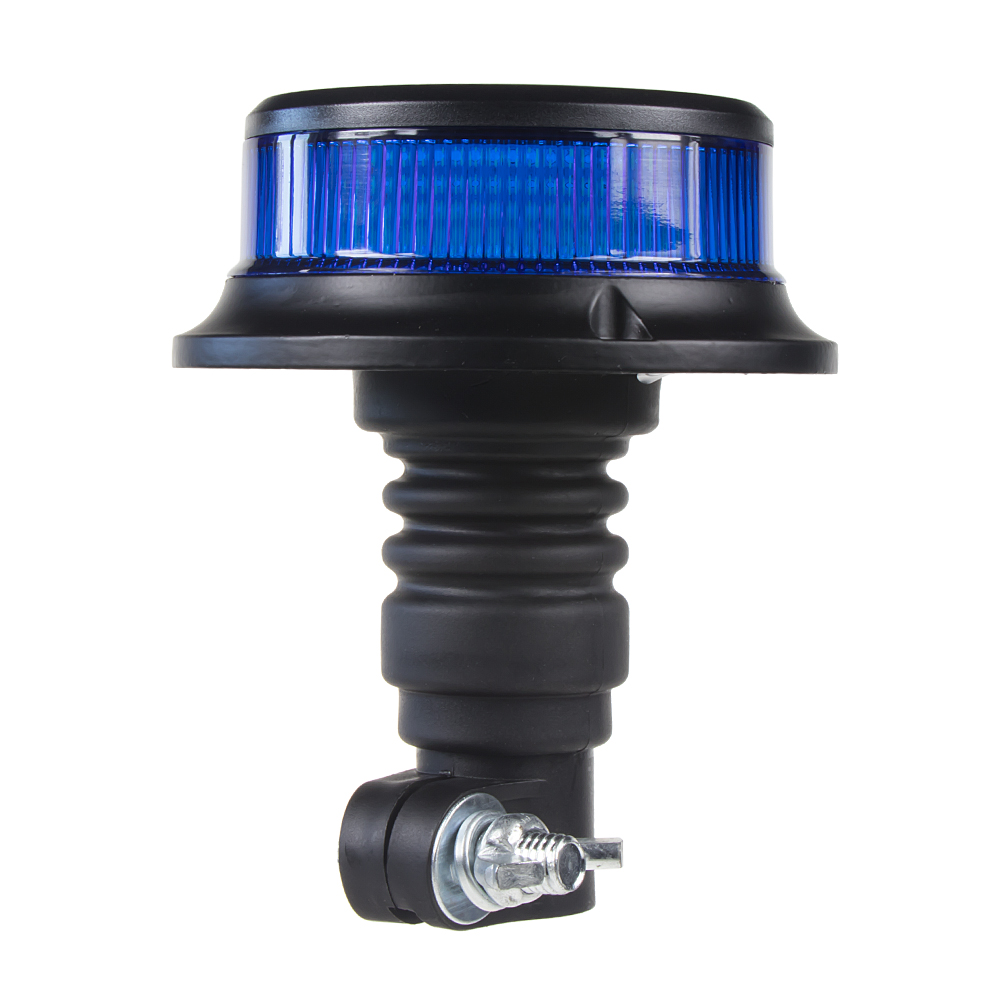 LED maják, 12-24V, 18x1W modrý na držák, ECE R65 R10 - wl310hrblu