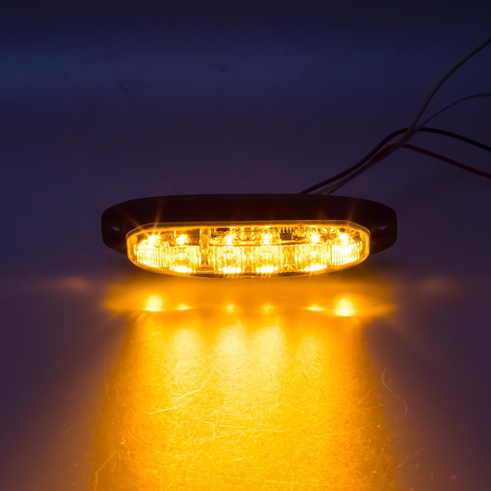 PROFI výstražné LED světlo vnější, oranžové, 12-24V, ECE R65 - 911-x6