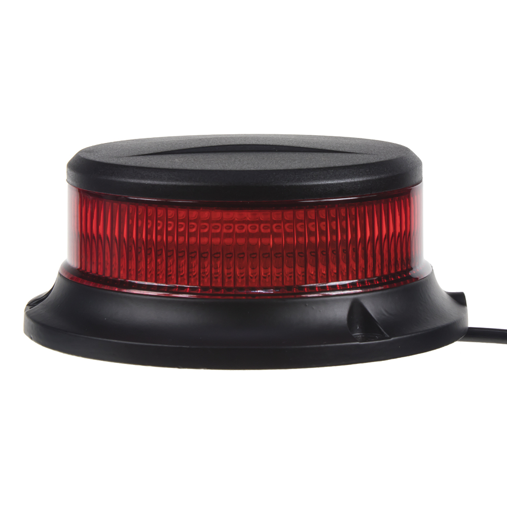 LED maják, 12-24V, 18x1W červený, magnet ECE R10 - wl310mred