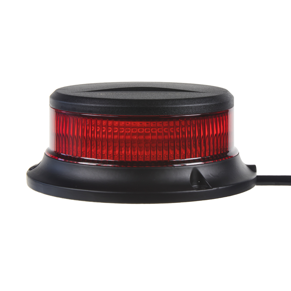 LED maják, 12-24V, 18x1W červený, pevná montáž ECE R10 - wl310fixred