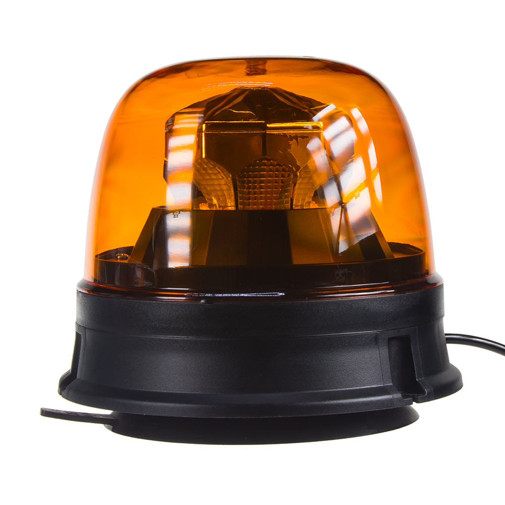 LED maják, 12-24V,  10x1,8W, oranžový, magnet, ECE R65 R10 - wl73