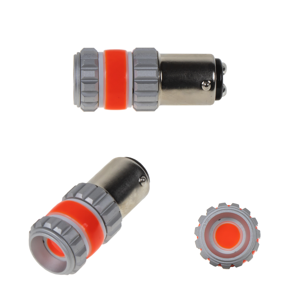 LED BAY15d červená, dvouvlákno,COB 360⁰, 9-60V, 12W - 951403red