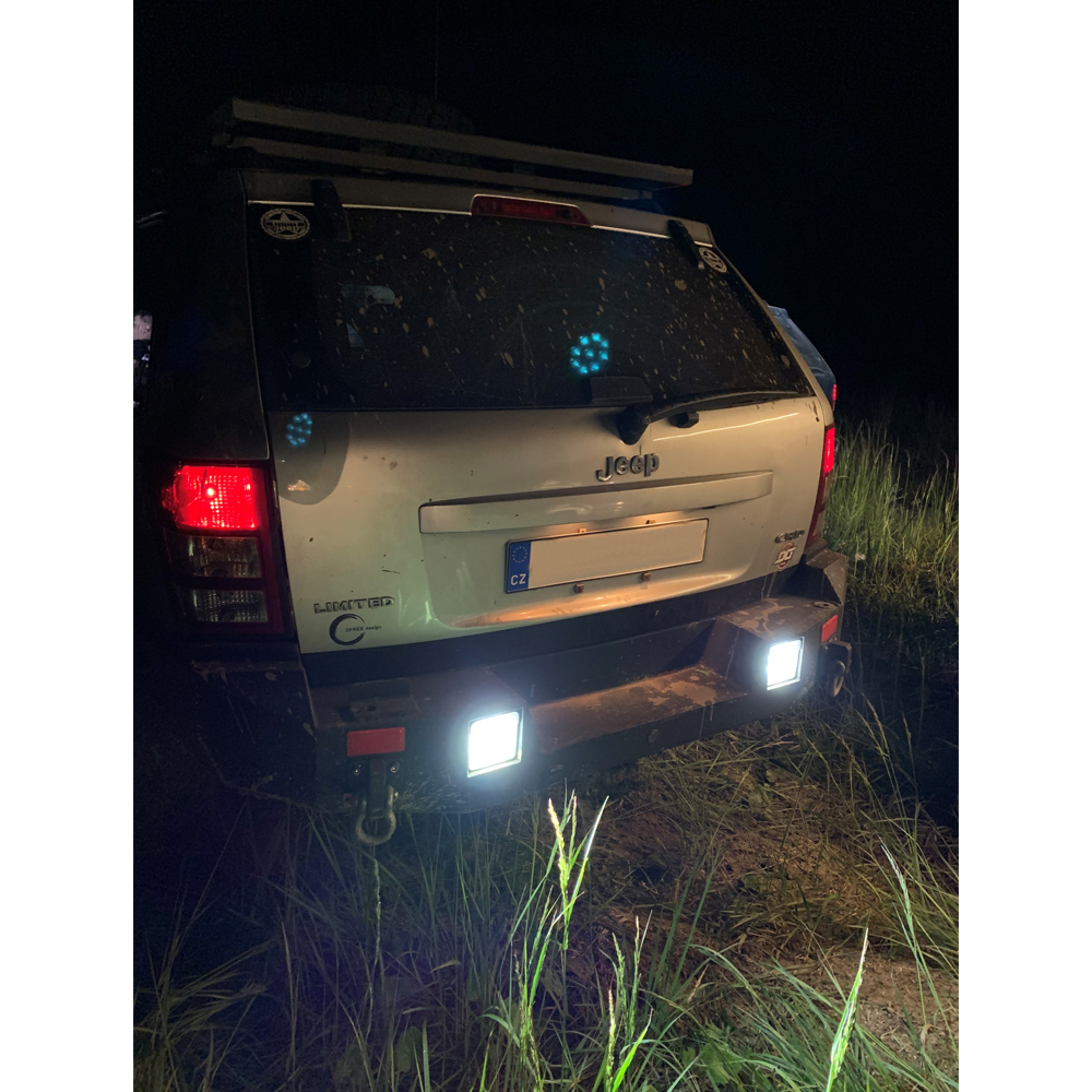 LED světlo hranaté, 16x3W, 107x107x60mm, ECE R10/R23 - wl-806R23