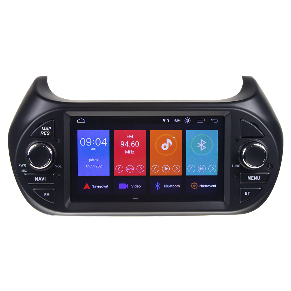 Autorádio pro FIAT/CITROEN/PEUGEOT s 7" LCD, Android 10.0, WI-FI, GPS, Mi-link, Bluetooth, 3x USB