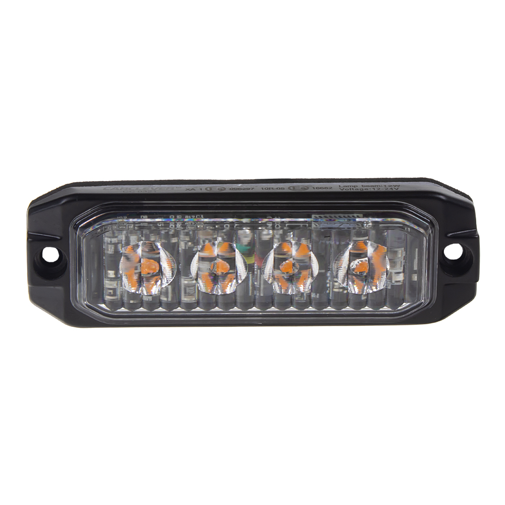 PROFI SLIM výstražné LED světlo vnější, oranžové, 12-24V, ECE R65 - CH-04
