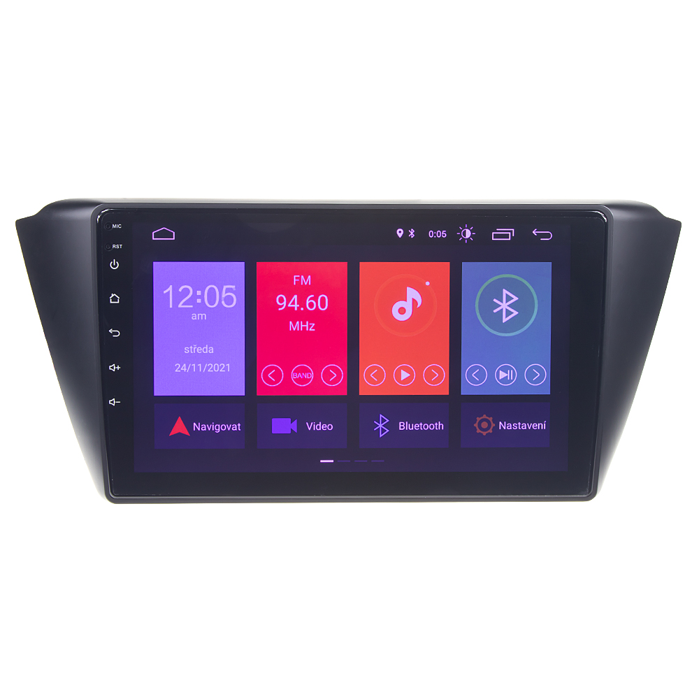 Autorádio pro Škoda Fabia 2015-2017 s 9" LCD, Android 10.0, WI-FI, GPS, Mirror link, Bluetooth,