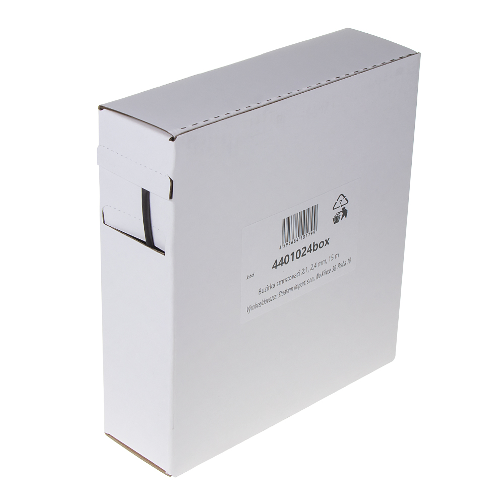 Bužírka smrštovací 2:1, 2,4 mm, 15 m - 4401024box