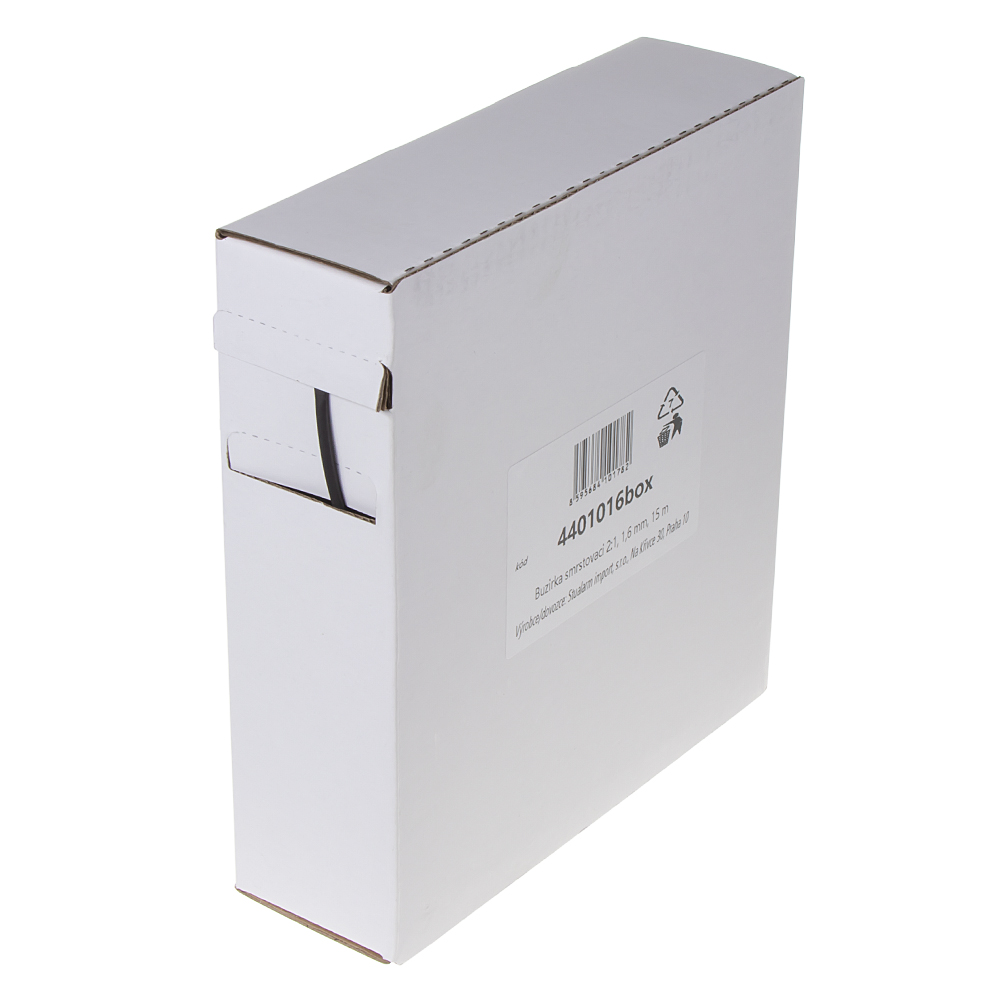 Bužírka smrštovací 2:1, 1,6 mm, 15 m - 4401016box