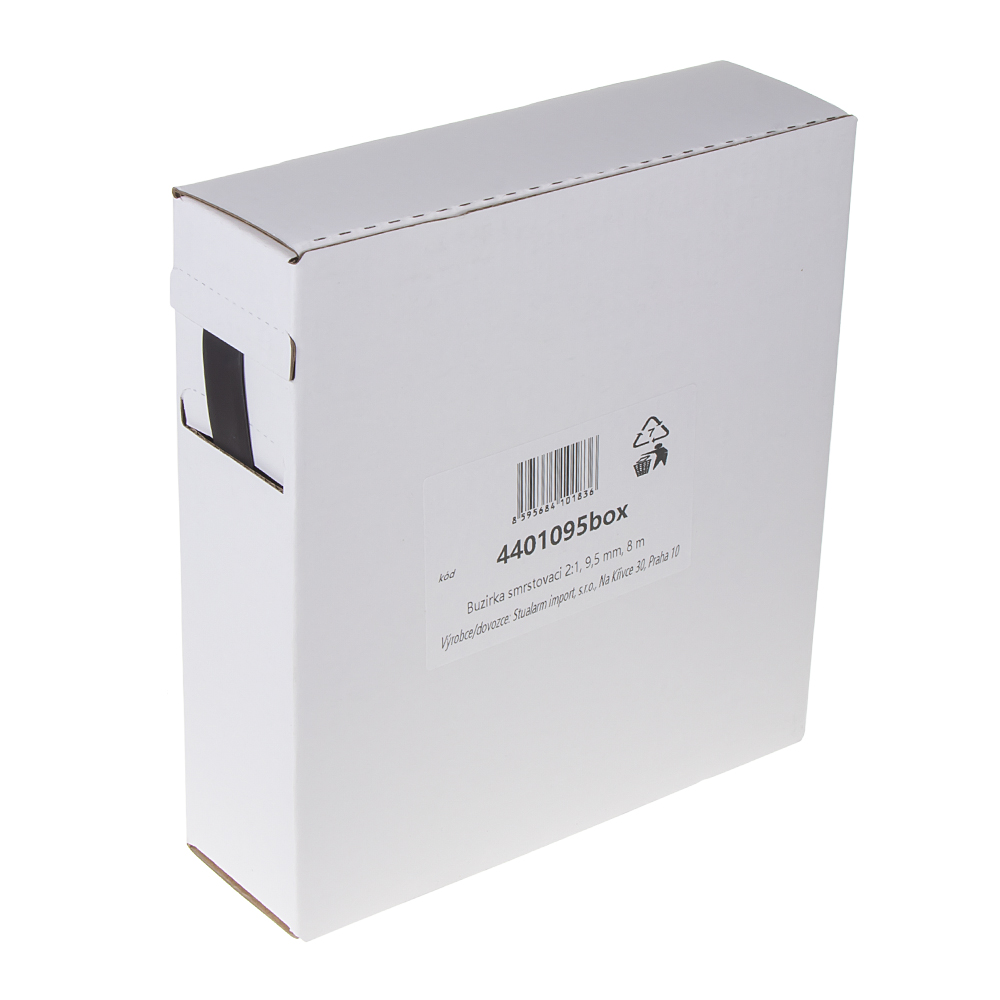 Bužírka smrštovací 2:1, 9,5 mm, 8 m - 4401095box