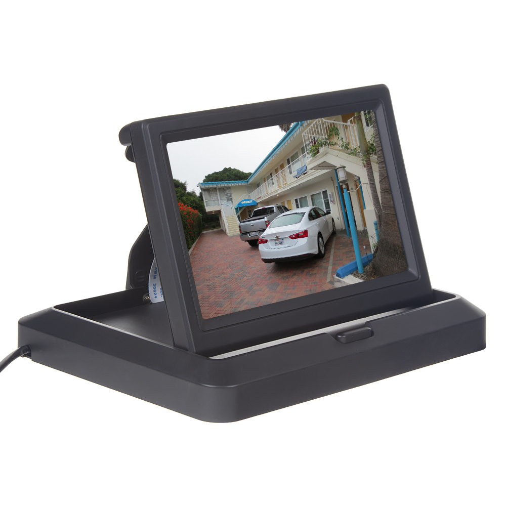 Výklopný monitor 5" černý na palubní desku - 80066