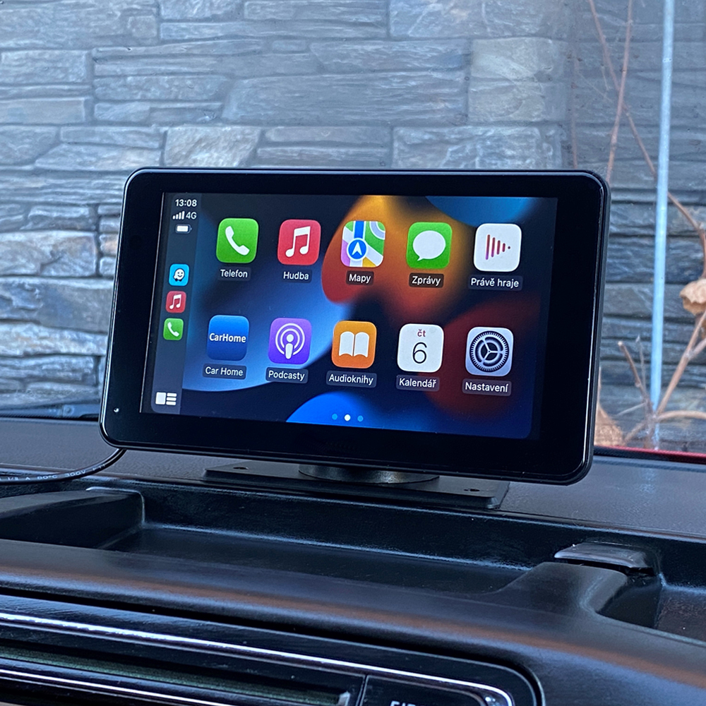 Monitor 7" s Apple Car Play, Android auto, Mirror link, Bluetooth, USB/micro SD, kamerový vstup