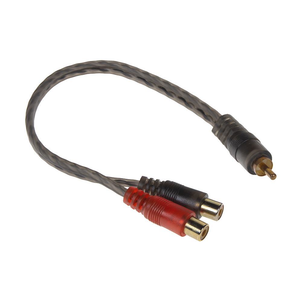 RCA Y audio kabel, 1x samec, 2x samice - PC1-52F