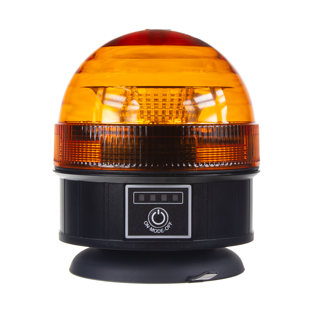 AKU LED maják, 30x1W oranžový, magnet - wlbat191