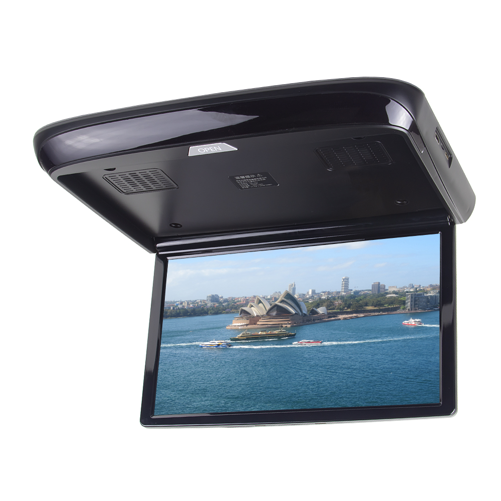 Stropní LCD monitor 13,3" černý s OS. Android HDMI / USB, dálkové ovládání
